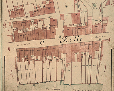 Plan de la ville en 1840